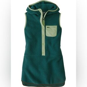 Title Nine Annapurna Fleece Dress Medium 8-10 Hooded